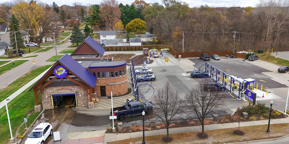 Jax Car Wash Howell aerial automatic wash and vacuums