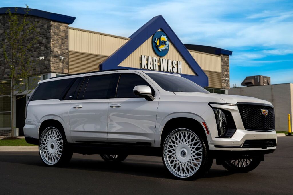 West Bloomfield car wash showcasing luxury SUV exterior
