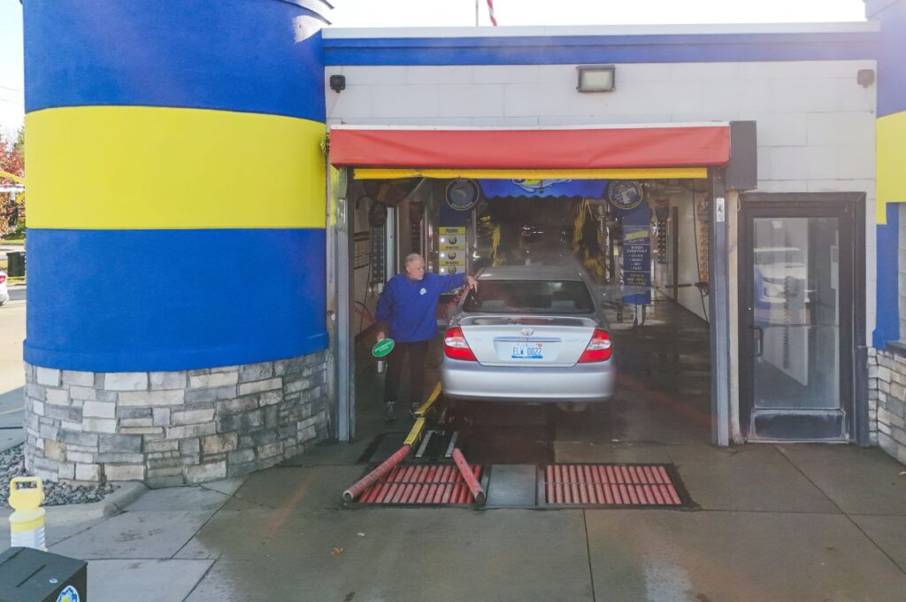 Jax Car Wash West Bloomfield automatic wash tunnel entrance