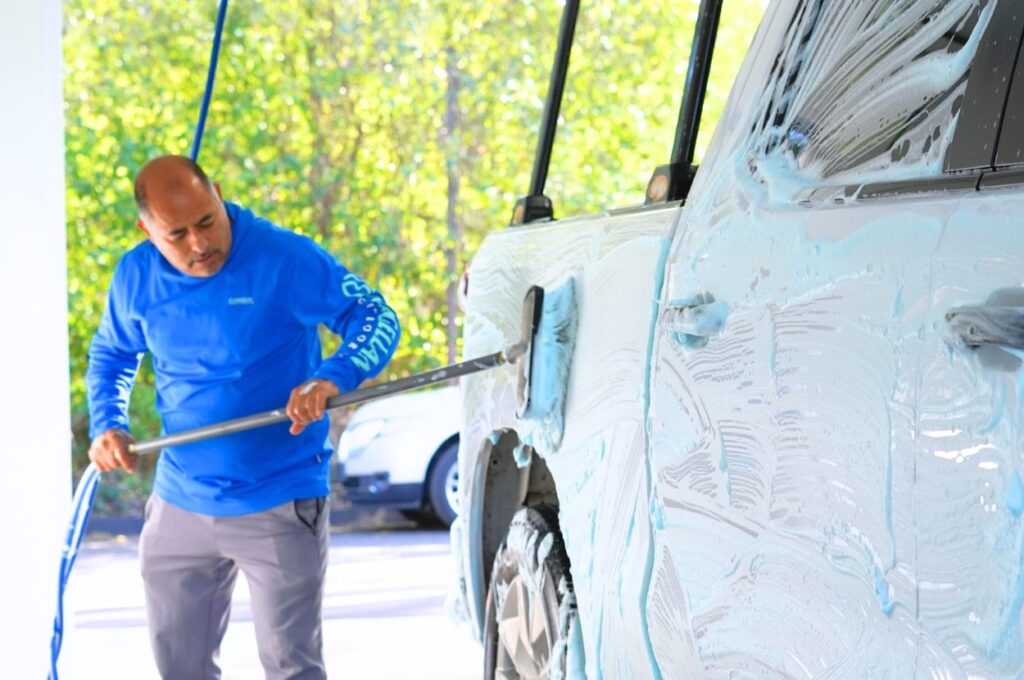 Hand car wash service at Jax Kar Wash