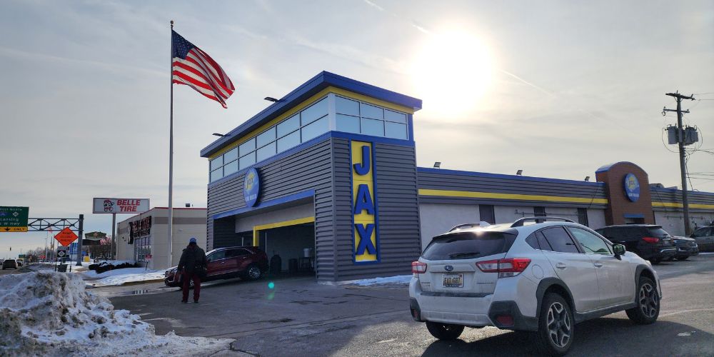 Jax Kar Wash Telegraph Road Southfield winter exterior