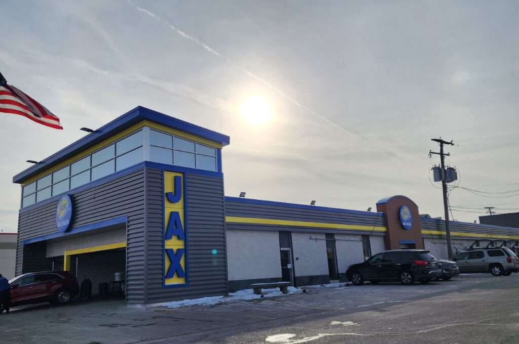 Jax Kar Wash Telegraph Road Southfield winter exterior view