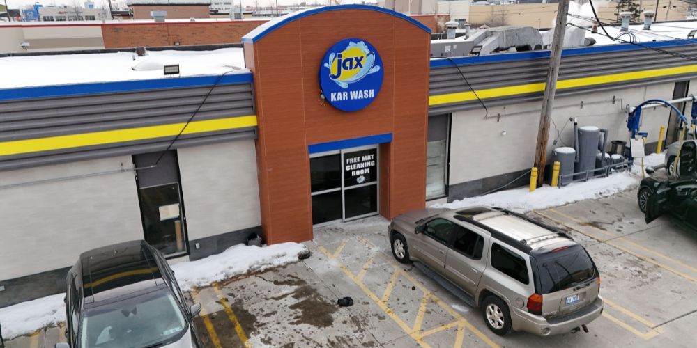 Jax Kar Wash Telegraph Road Southfield aerial exterior view