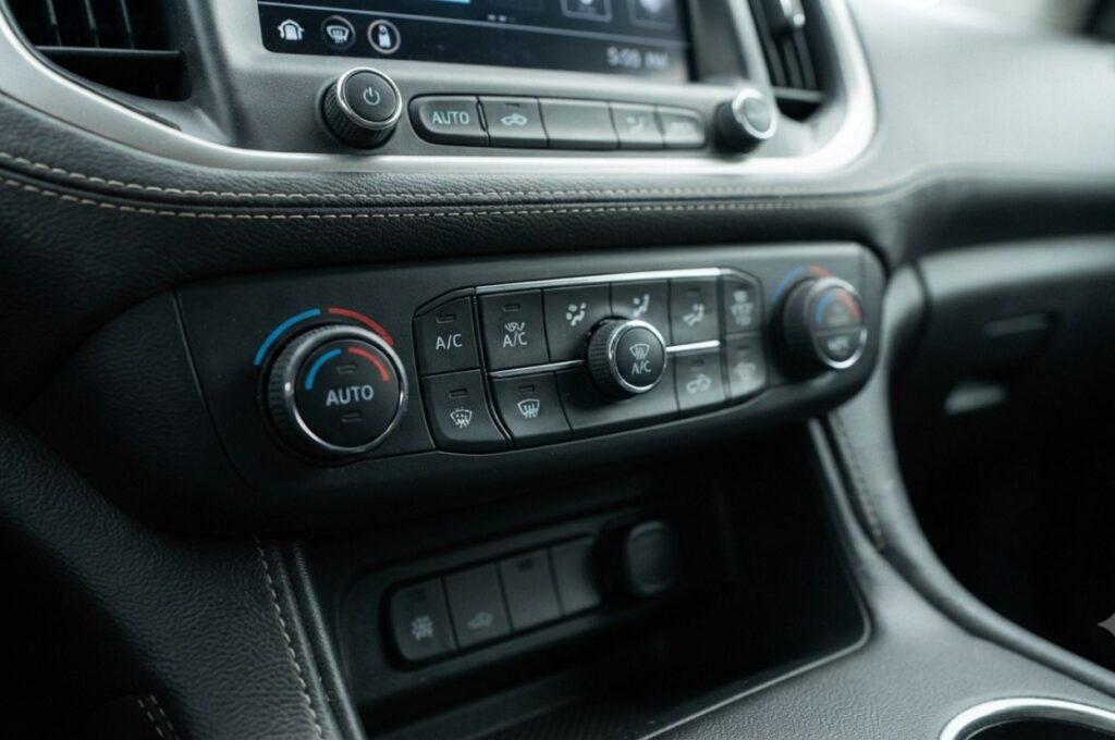 Closeup of a clean dashboard